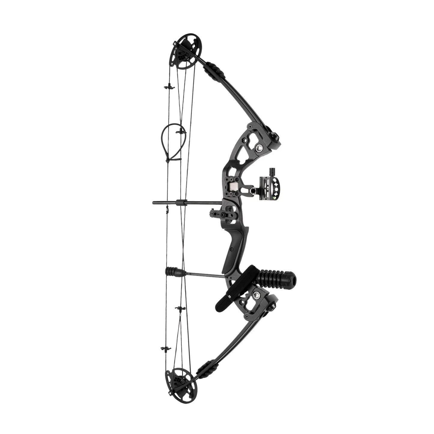 30-55 lbs Compound Bow Adjustable Draw Weight and Length with 3-Pin Sight 12 Arrows Complete Arch Set for Adults Right Hand
