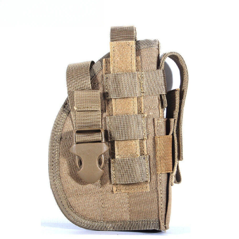 Universal Tactical Nylon Gun Holster Molle Modular Pistol Holster Hunting Universal Gun Holster Right Hand Waist Belt Holster
