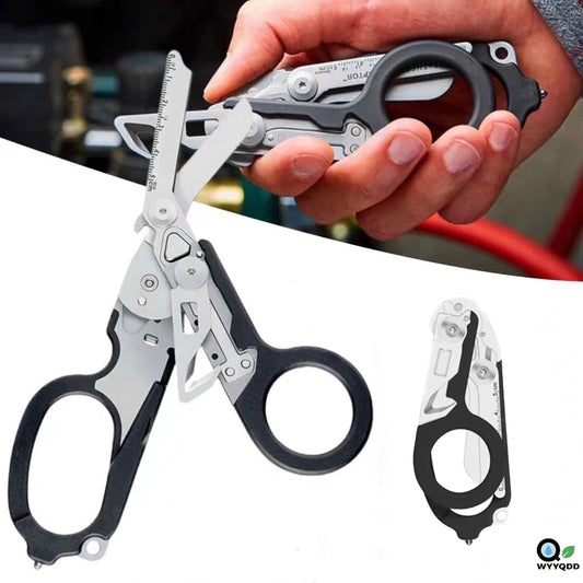 Multifunction Scissors First Aid Expert Tactical Folding Scissors Outdoor Survival Combination Gadget Travel Rescue Tool