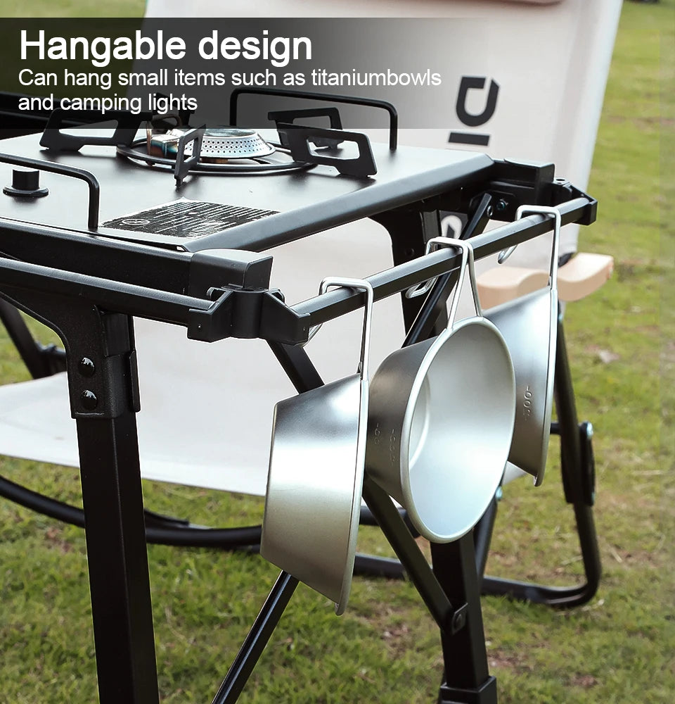 Dotwise Camping Table Foldable Portable IGT Outdoor Table Adjustable Height Aluminum Alloy For Outdoor Barbecue Picnic Fishing