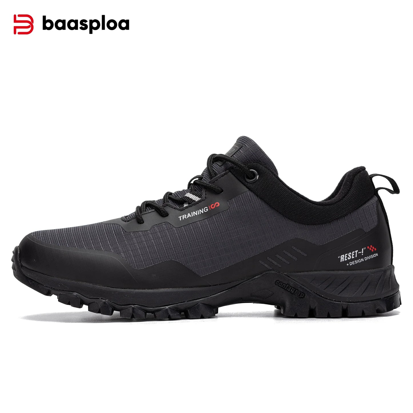 Baasploa Men Hiking Shoes New Outdoor Climbing Waterproof Non-slip Wear-resistant Sneakers Male Casual Lace-Up Walking Shoes ﻿