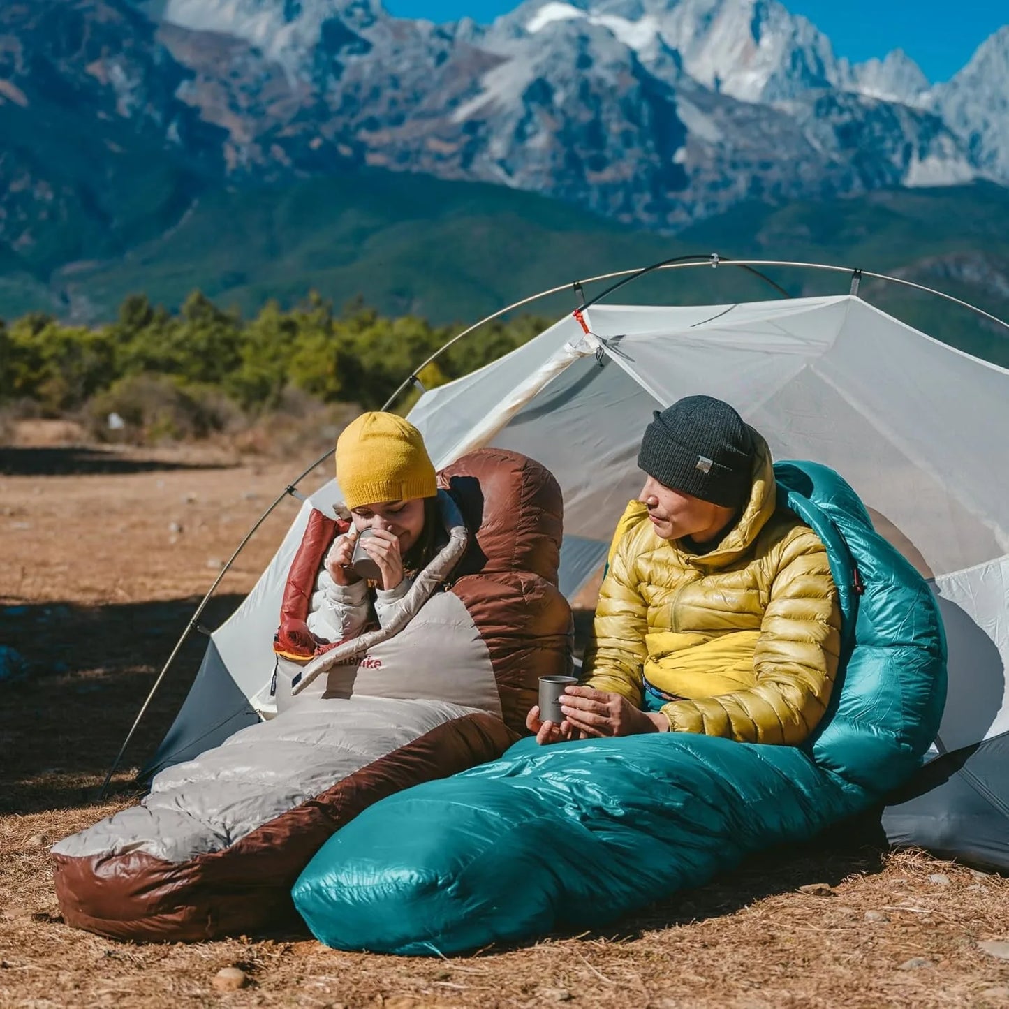Snowbird Sleeping Bag Duck Down 650FP Mummy Sleeping Bag for Adults Cold Weather for Outdoor Hiking Travel Ultralight