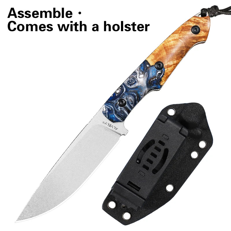High-Quality Outdoor Tactical Fixed Blade Knife DC53 Steel Blade Hunting Knife K Sheath Camping & Exploration Hiking EDC Knife