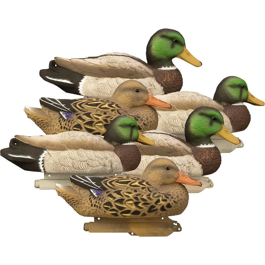Higdon Outdoors Standard Mallard Duck Decoys Ultra Realistic Drake and Hen Decoys for Waterfowl Hunting Foam-Filled and Non-Foa