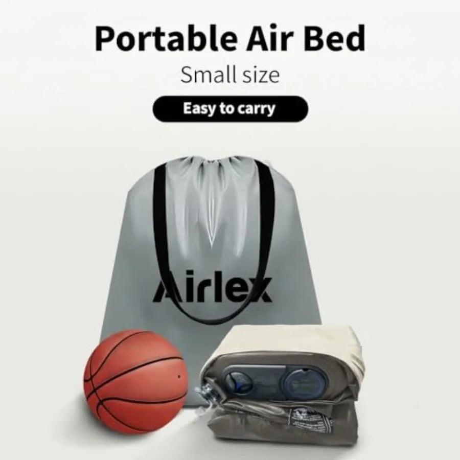 Air Mattress Queen Size Inflatable Camping Air Bed Inflating Mattress Blow Up Bed 80L*60W*6H Airbed Mattress Portable Inflatabl