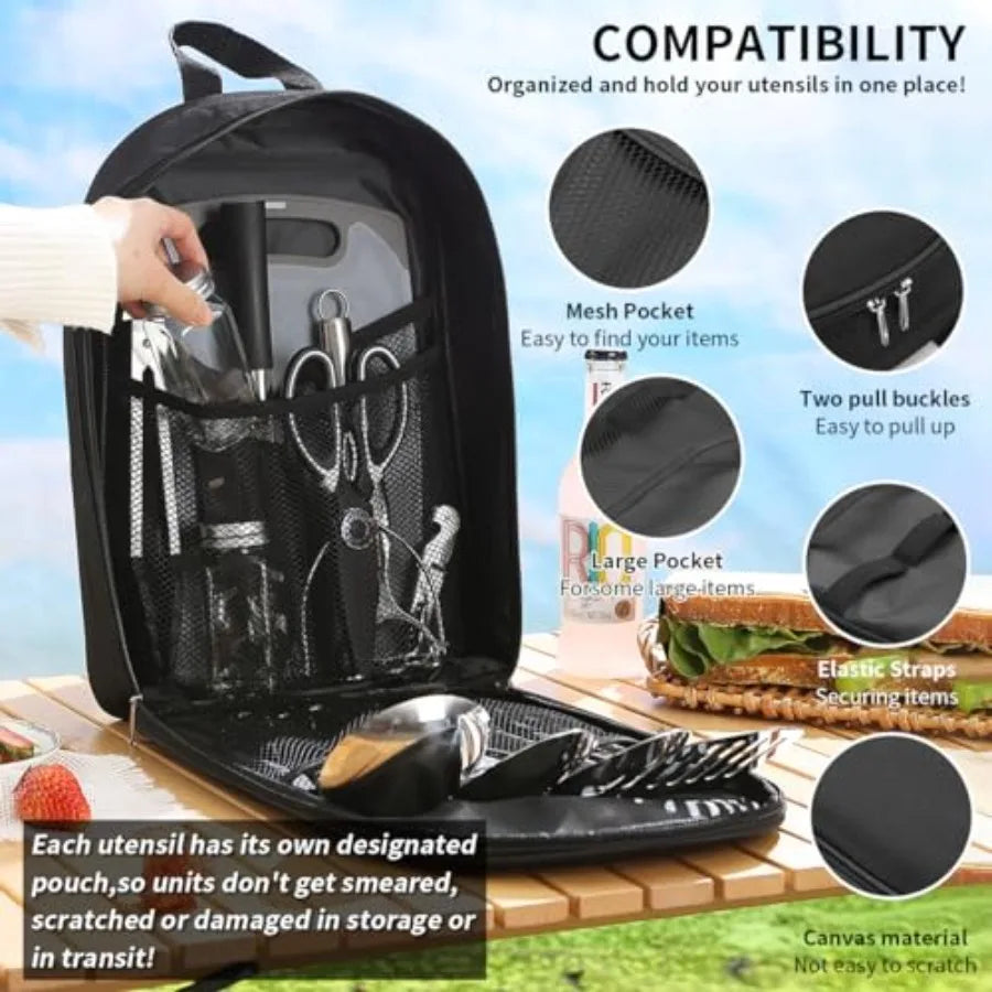 Camping entials Accories Camping Gear Must Haves, Cooking Utensils Set Rv Camping Kitchen Backpacking plies Camper Gadgets Outd