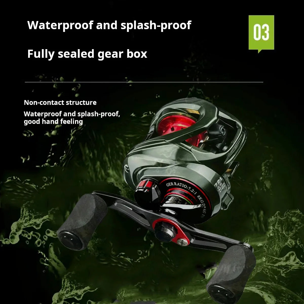 HEWEIU Baitcasting Reel-5+1BB Casting Reel for saltwater or freshwater use Fishing Reel
