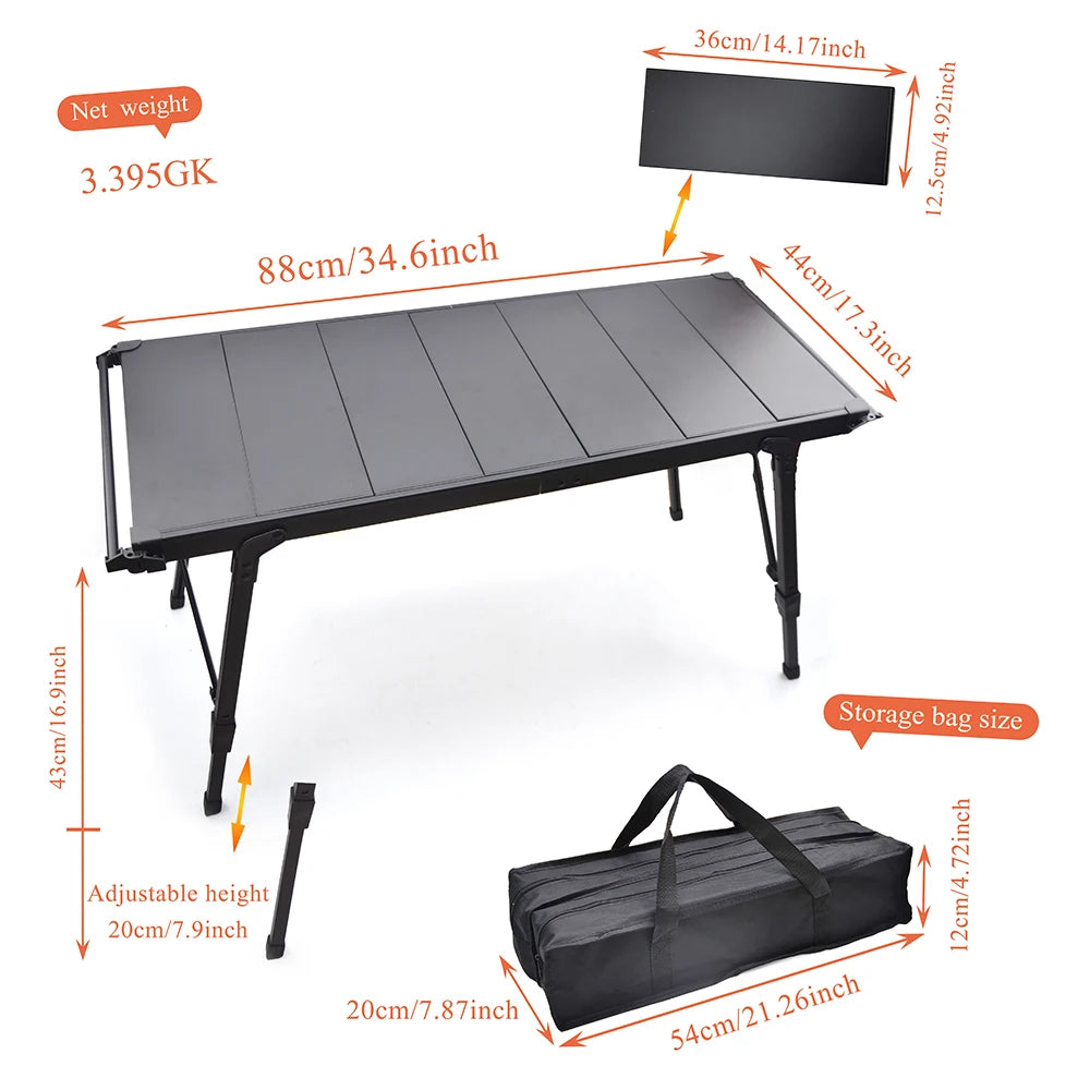 2026 New Camping Folding Removable IGT  Table Gas Stove  Portable lightweight Camp BBQ Grill Table Outdoor Picnic Fishing table
