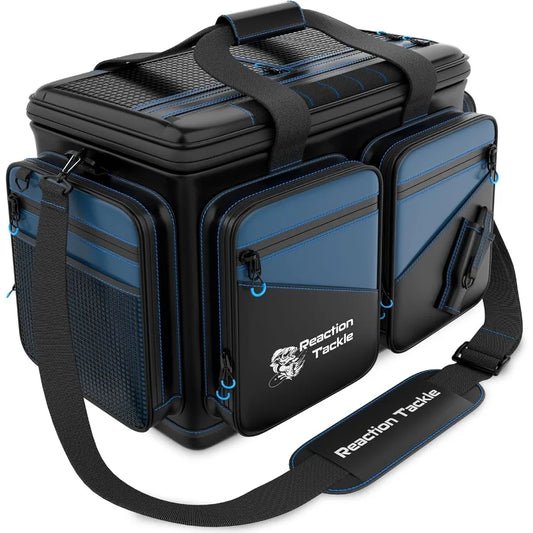 Fishing Tackle Bag for Salt Water Environments Durable 1000D PVC Waterproof Material Tackle Box Organizer with Adjustable Divid