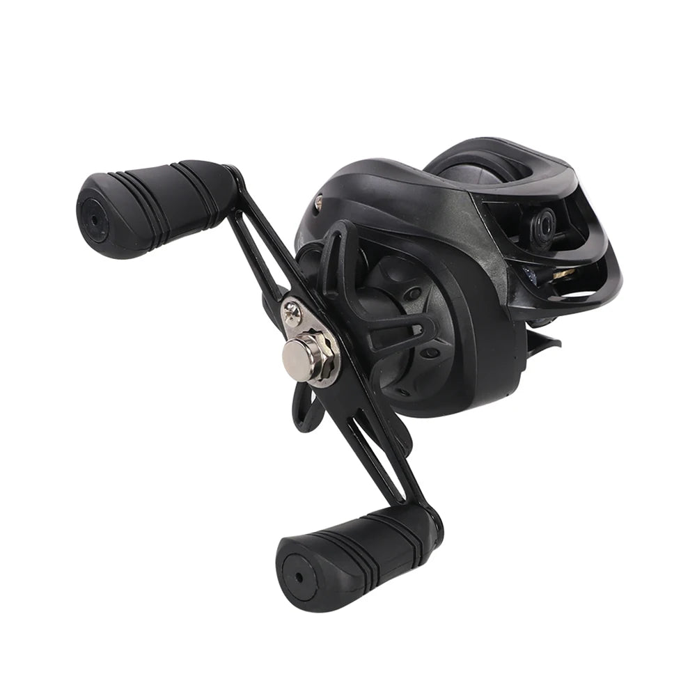 Baitcasting Fishing Wheel 7.2/1 Gear Ratio Baitcasting Reel Metal Saltwater Freshwater 18+1BB for Beginners Fishing Accessory