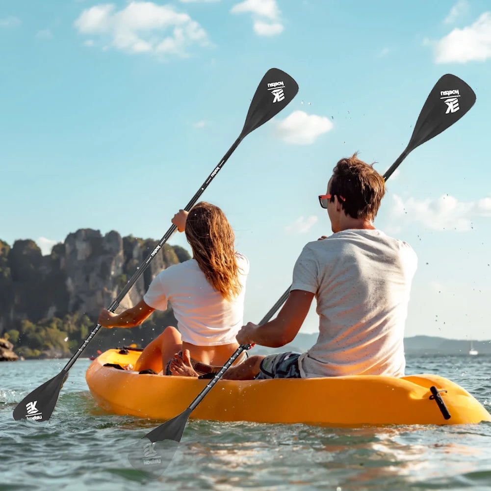 Single Double Ended Paddles Aluminum Alloy Portable Retractable Paddle Dual-Purpose Detachable SUP Paddle for Canoe Kayaking
