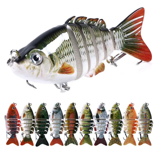 8cm 13g 10PCS Fishing Lure Swimbait Lifelike Fishing Hard Lure Crankbait With 2 Hook Fishing Baits Pesca Cebo for Bass Pike