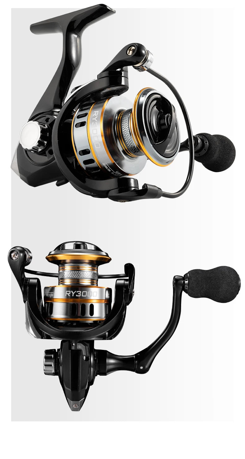 Rooblinos RY Spinning Fishing Reel 1000-7000 Series Ultralight Max Drag 15kg Surfcasting Spinning Reel Saltwater Jigging Reels