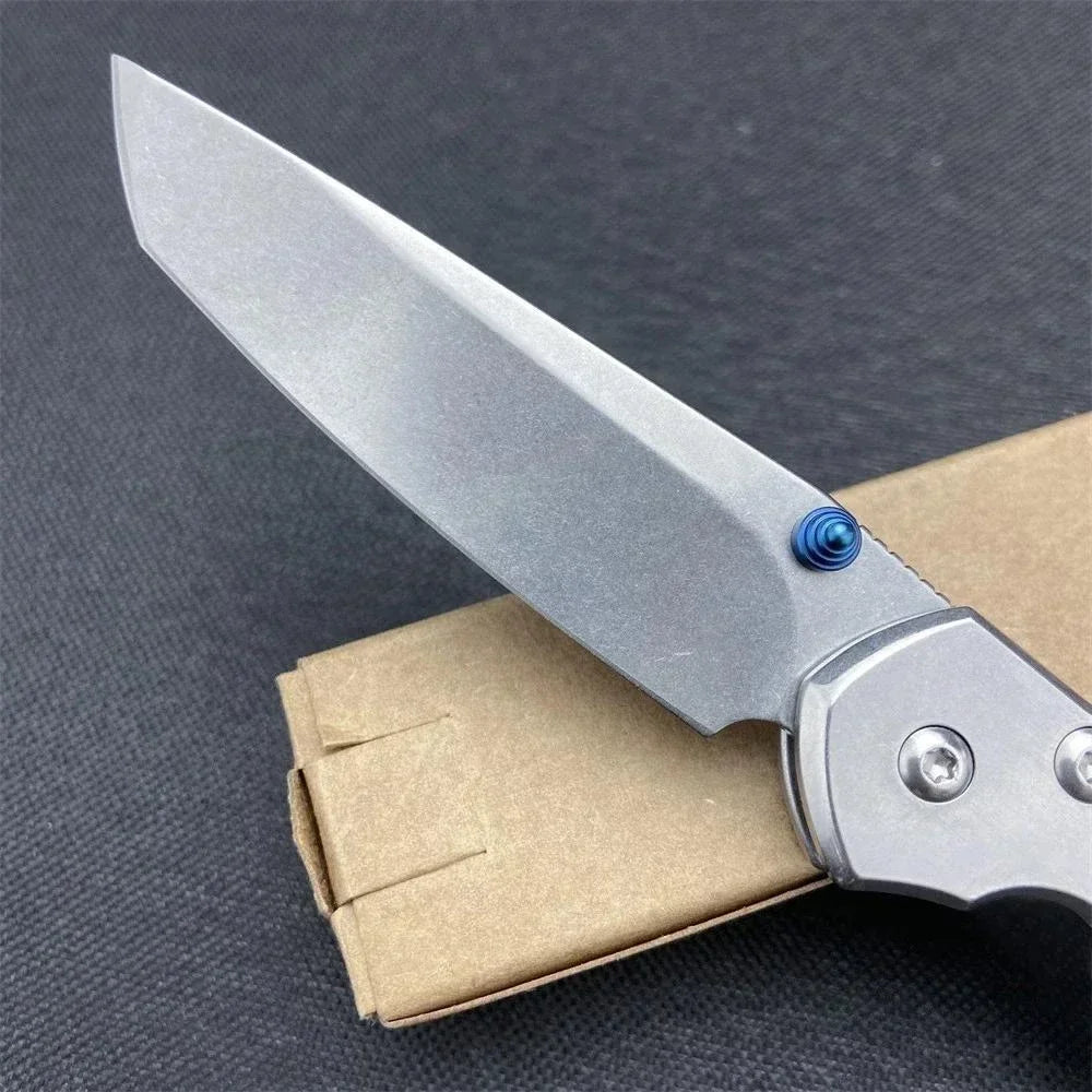 Chris Reeve Pocket Folding Knife 440C Blade 420 Steel Handle Camping Outdoor Survival Tools EDC Fishing Knives
