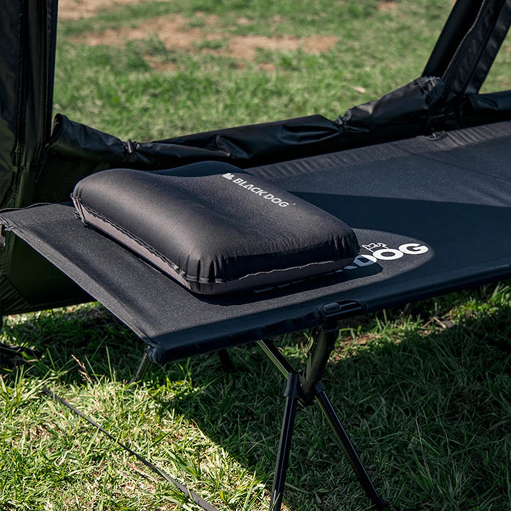 Portable Camping Pillow Ergonomic Automatic Inflatable Pillow Outdoor Memory Foam Pillow Office Nap Pillow Camping Equipment