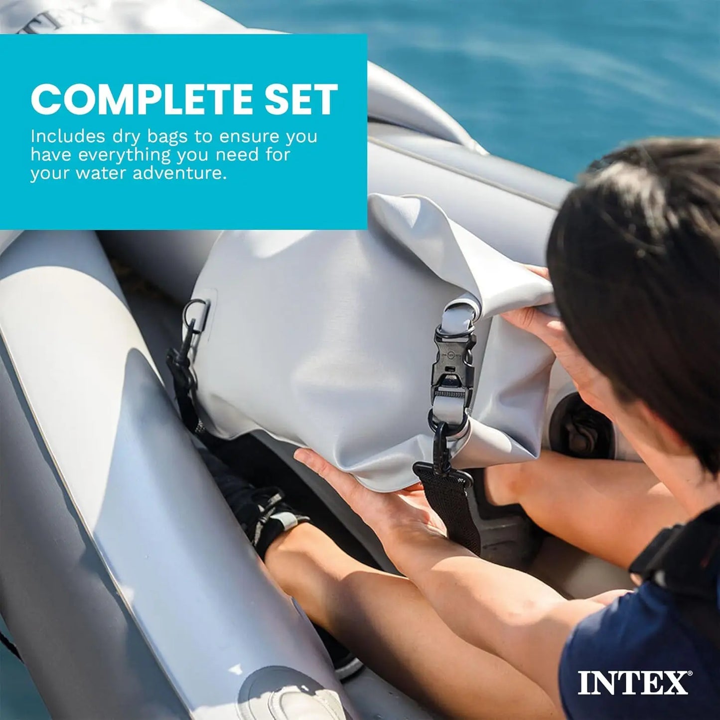 2-Person Inflatable Kayak Set, Dakota K2 with 86in Oars and Pump, Custom