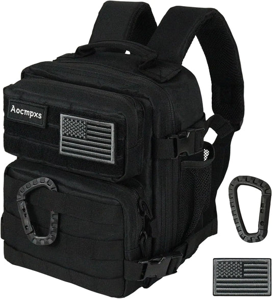 Mini Tactical Backpack 9L Gym Bag for Men Women with Molle Military Design and US Flag Patch