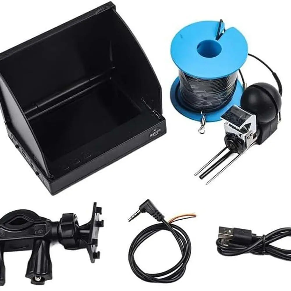 1080P 220° Wide-Angle LCD Fish Finder Camera with 8-Hour Battery, Suitable for Underwater Monitoring up to 15m