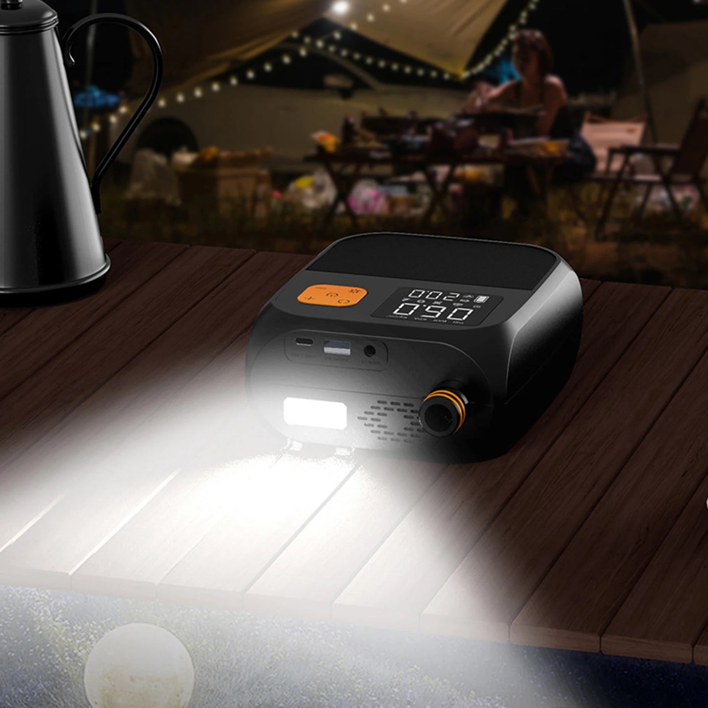 SUP Air Pump Rechargeable SUP Pump Portable Electric Pump for Inflatable Stand Up Paddle Board Kayaks Boats