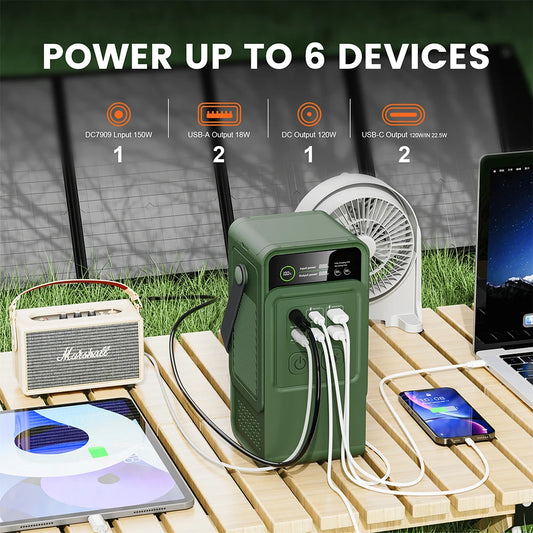 200W 192Wh Powerbank 60000mAh LiFePO4 for Camping Portable Charger Type-C USB for Smart Phone Laptop Outdoor Power Supply