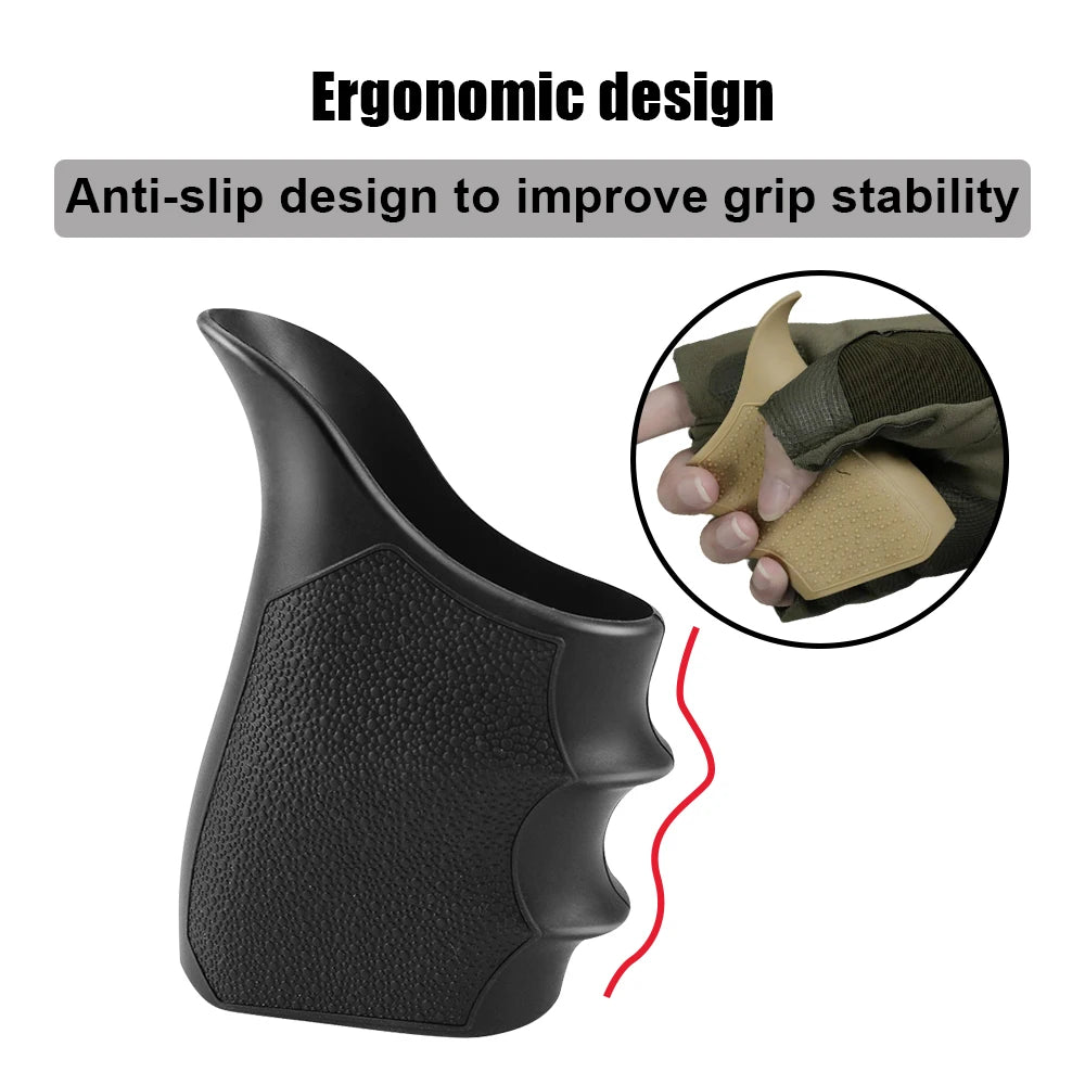 Tactical Handgun Rubber Grip Sleeve Pistol Handle Anti-Slip Protect Sleeve For Glock 17 19 Rubber Sleeve Holster Grip