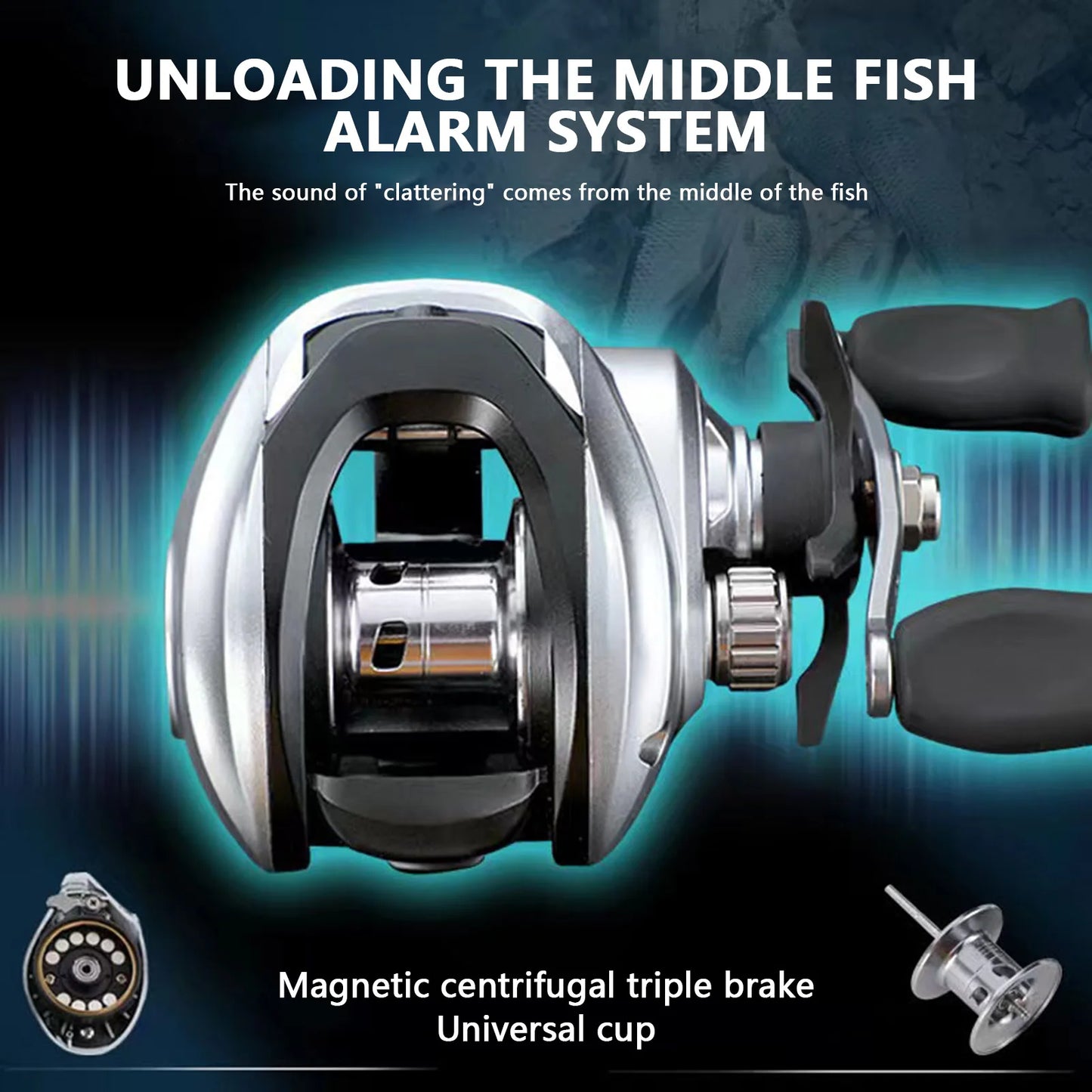 Anti Backlash Metal Baitcasting Reels for Long Distance Fishing Saltwater Freshwater Spinning Reel 8+1BB