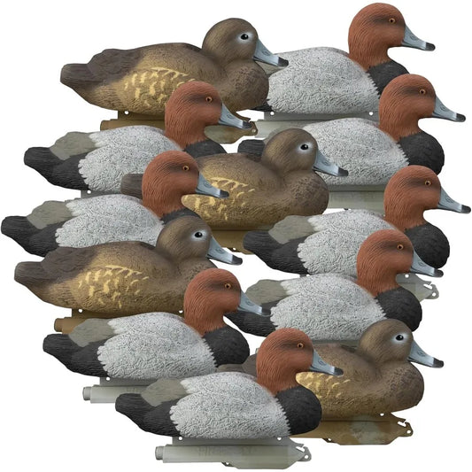 Higdon Outdoors Standard Red Head Duck Decoys Foam-Filled