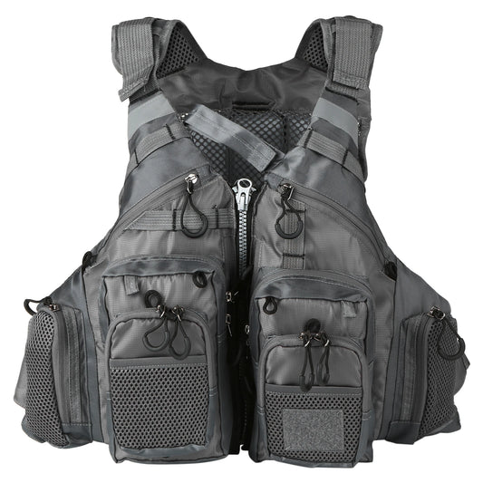 Outdoor Breathable Padded Fishing Life Vest Superior 209lb Bearing Life Safety Jacket Swimming Sailing Waistcoat Utility Vest