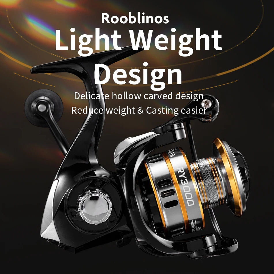 Rooblinos RY Spinning Fishing Reel 1000-7000 Series Ultralight Max Drag 15kg Surfcasting Spinning Reel Saltwater Jigging Reels