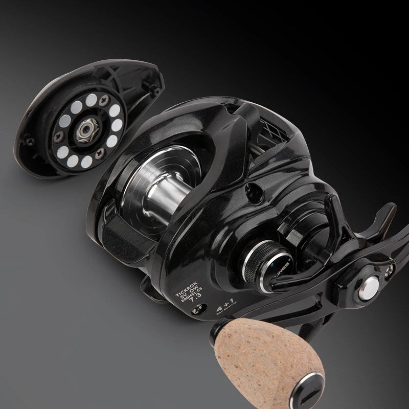 BILLINGS Baitcasting Fishing Reel 8KG Max Drag 7.3:1 High Speed Gear Ratio Magnetic Brake System Smooth Casting Freshwater Saltwater Bait Caster Reel