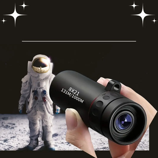 Single compact mini telescope, adult portable handheld mini monocular telescope, high-tech gadget ideal for bird watching, fish