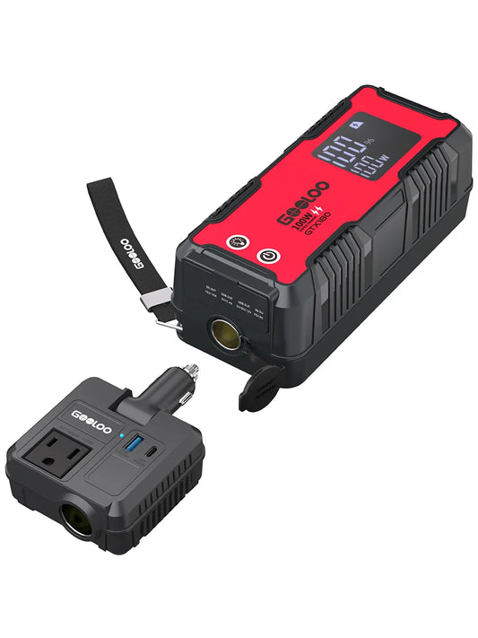 GOOLOO GTX180 180Wh Portable Power Station 50000mAh Power Bank Solar Generator,USB Mini Generator Portable LED Flashlight