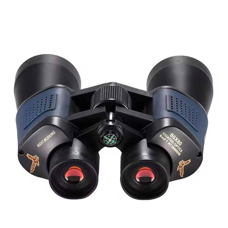 Professional Binoculars HD Portable Eyepieces 80X80 Long Distance Binoculars for Hunting Outdoor Camping Trips Premium Optics
