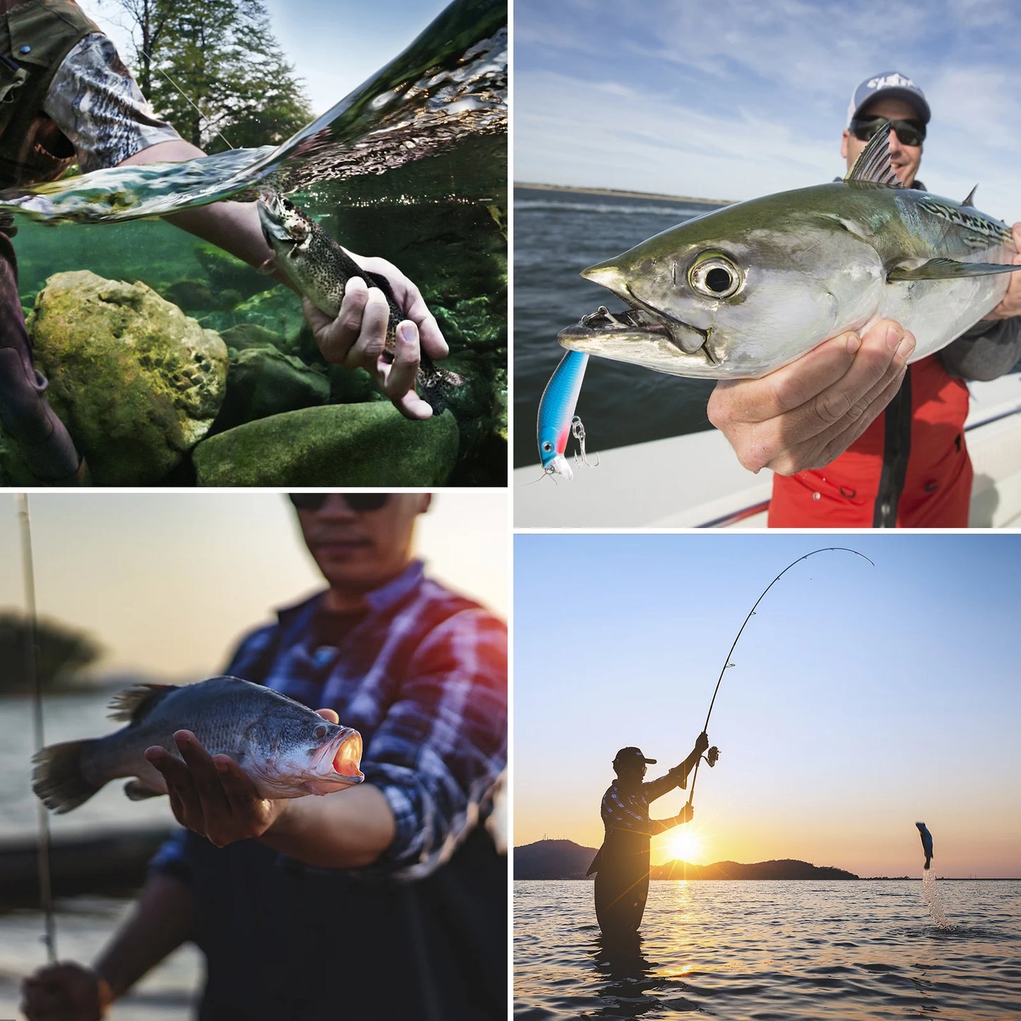 Fishing Rod and Reel Combo Fishing Rod and Reel Combo Portable Fishing Rod With Fishing Line Lures Carry Bag Fishing Rod Kit