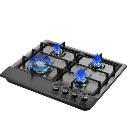 Indoor Propane Stove with Auto Ignition, Portable Countertop Stove Built-in Powerful Burners for Kitchen Cooking,Camping,Outdoor