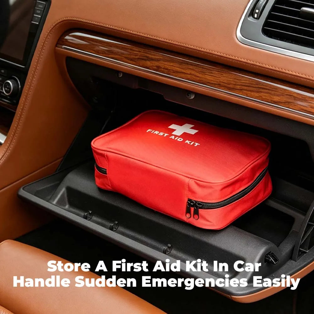 149-Pieces Portable First Aid Kit for Hiking Camping Travel Vehicles Outdoor, Home Car Survival Rescue Kit Emergency Supplies Medical Bag