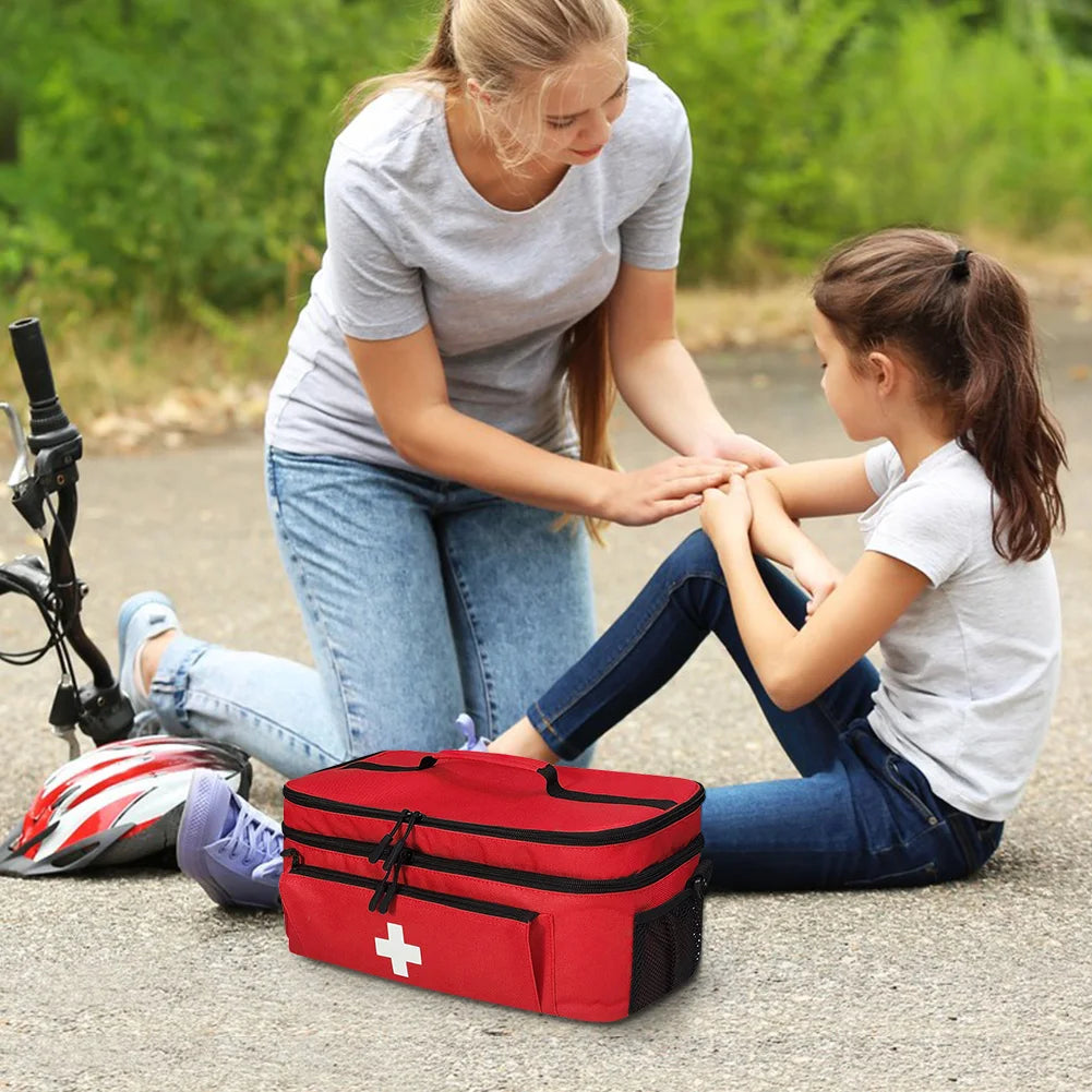 Pill Bottle Organizer Empty Travel Emergency Kit Medication Organizer Medication Travel Case for Home and Travel