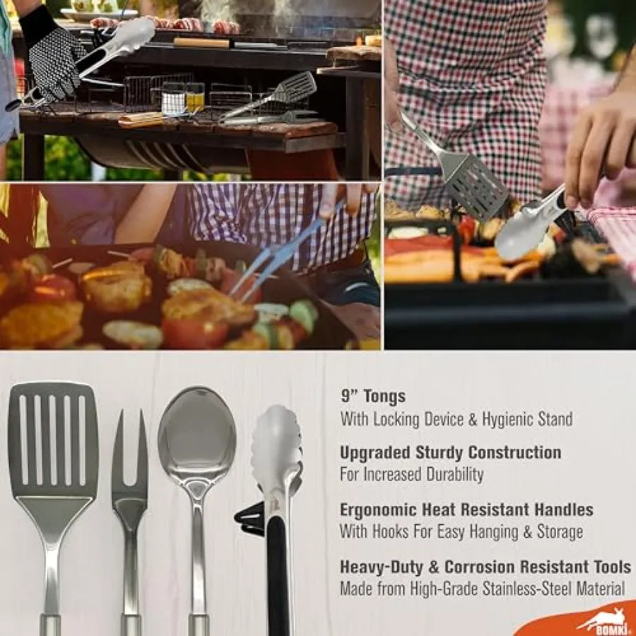 Grilling and Camping Cooking Utensils Set for The Outdoors BBQ - Camping Utensil Set Kitchen Set Cookware Accories Glamping ent