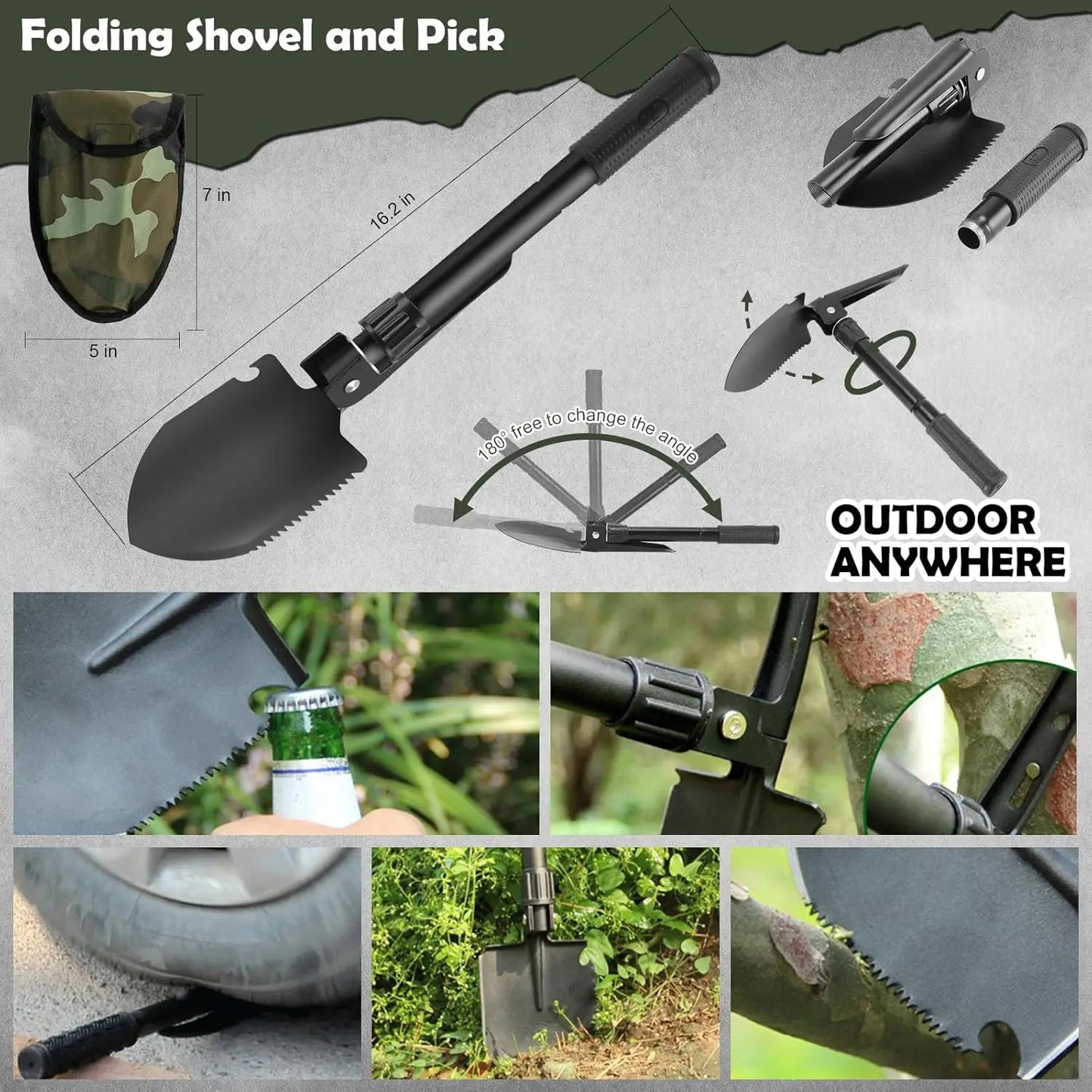 320-Piece Survival First Aid Kit with Tactical MOLLE Pouch for Outdoor Camping Hiking Adventure Emergency