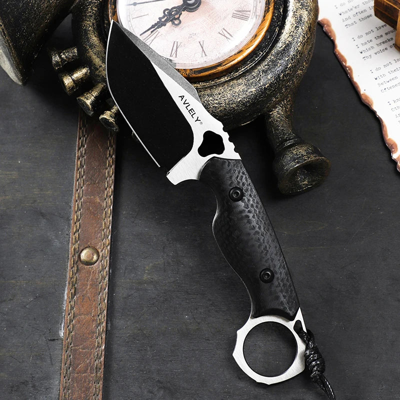 High-Quality DC53 Steel Fixed Blade Knife G10 Non-Slip Handle with K-Sheath for Hunting Camping Outdoor EDC Tool Straight Knife