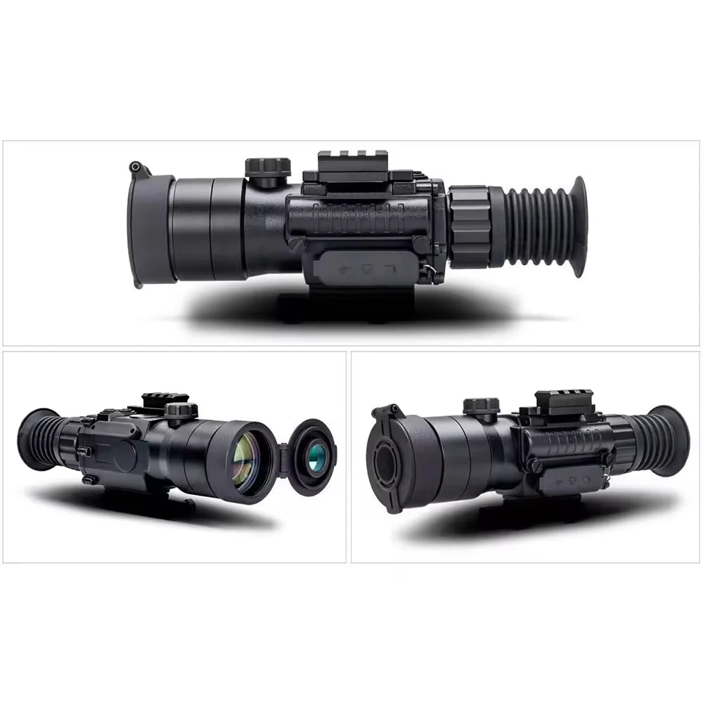 GOYOJO Digital Day/Night Vision Scope Hunting Rifle Optics 50mm Lens 1920X1080P 3.7-11X Digital Zoom WiFi Reticle Video Record