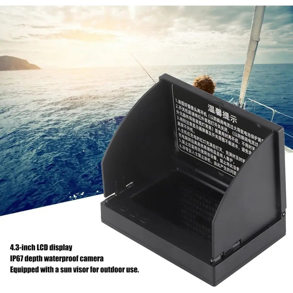 Portable 4.3 LCD Fish Finder Kit for Underwater Ice Fishing and Boating Adventures