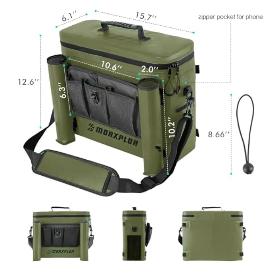 Kayak CoolerWaterproof Kayak Seat Back Cooler for Kayaking Kayak Accessories Cooler Bag Protable Ice Chest Beach Cooler Travel