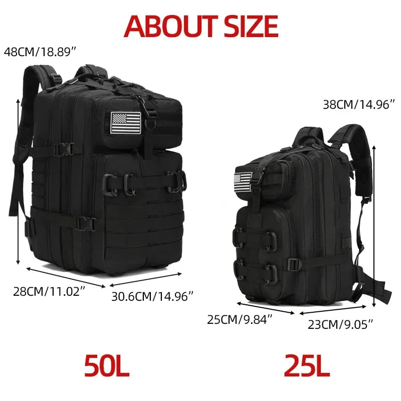 25L/50L Outdoor Sports Fitness Backpack Training Modular Backpack Multifunctional Backpack