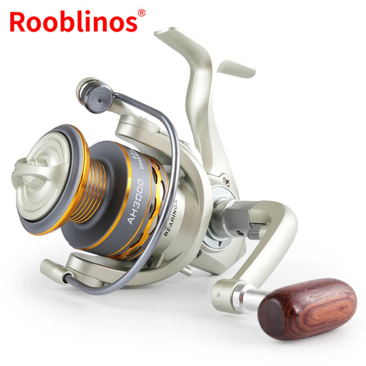 Rooblinos LD Lightweight Spinning Reel 5.2:1 Gear Ratio Smooth Fishing Reel for Trout Bass Freshwater Saltwater Fishing