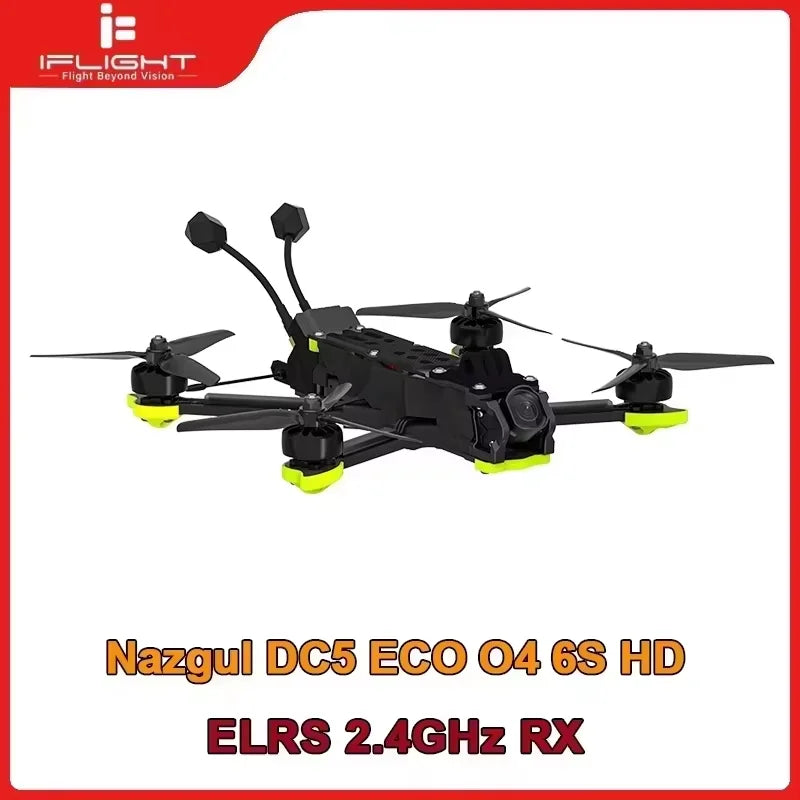 iFlight Nazgul DC5 ECO O4 6S HD FPV Drone BNF with O4 Air Unit Pro Lightweight and Durable RC Professional Quadcopter