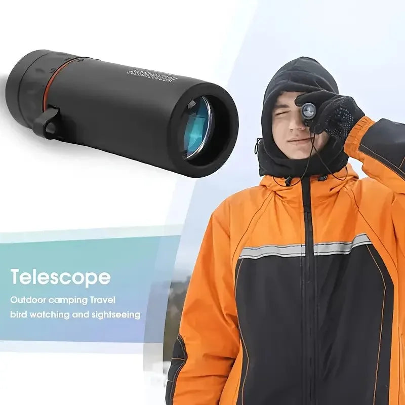 Single compact mini telescope, adult portable handheld mini monocular telescope, high-tech gadget ideal for bird watching, fish