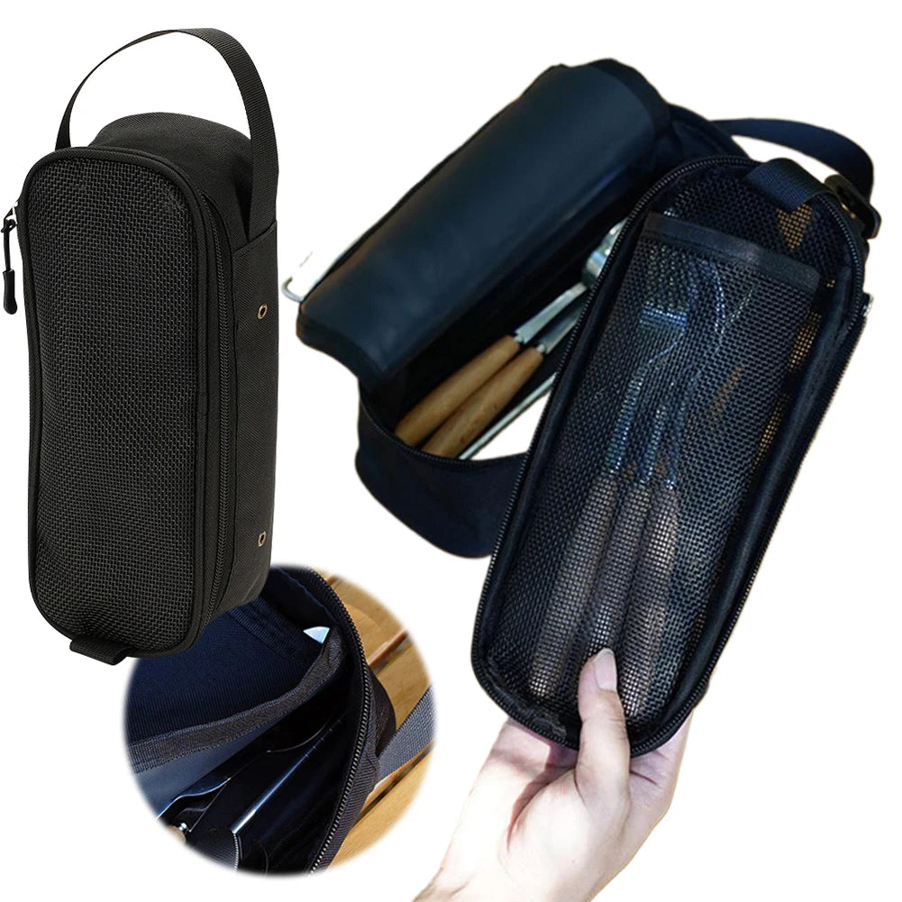 Outdoor BBQ Cookware Bag Multifunctional Camping Utensils Bag Outdoor Camping Cookware Container Bag Outdoor Camping Supplies