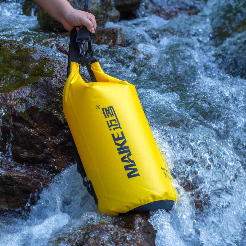 Maike Dry Bags Waterproof Bag for Women Men 5L/10L/15L Swimming Rafting Kayaking River Trekking Waterproof Dry Bag Backpack