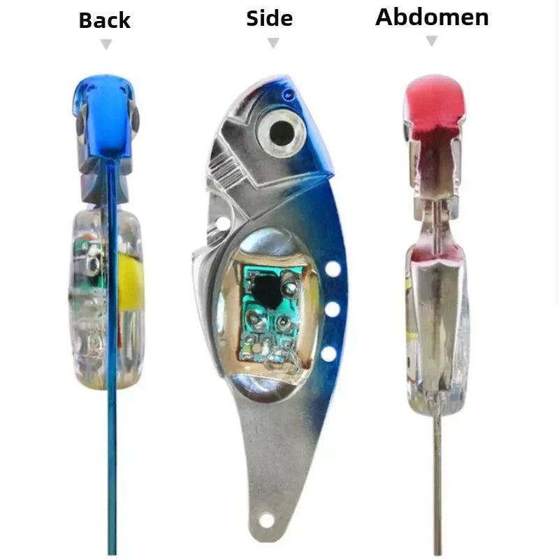 Led Fishing Lures Electronic Spoons Underwater Flasher Fishing Bait Squid Carp Luminous Lure Bait For Freshwater Saltwater